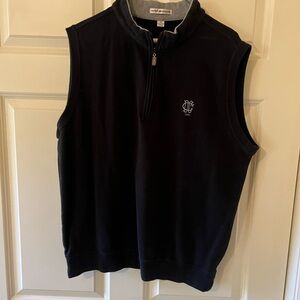Rare Peter Millar Dallas Country Club 1/4 Zip-Up Vest